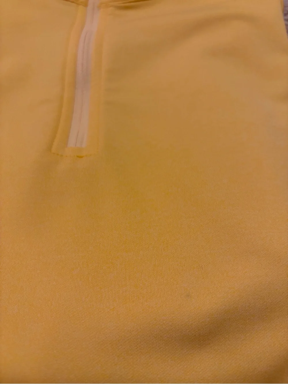 Peter Millar Men's Bright Yellow Quarter-Zip Pullover